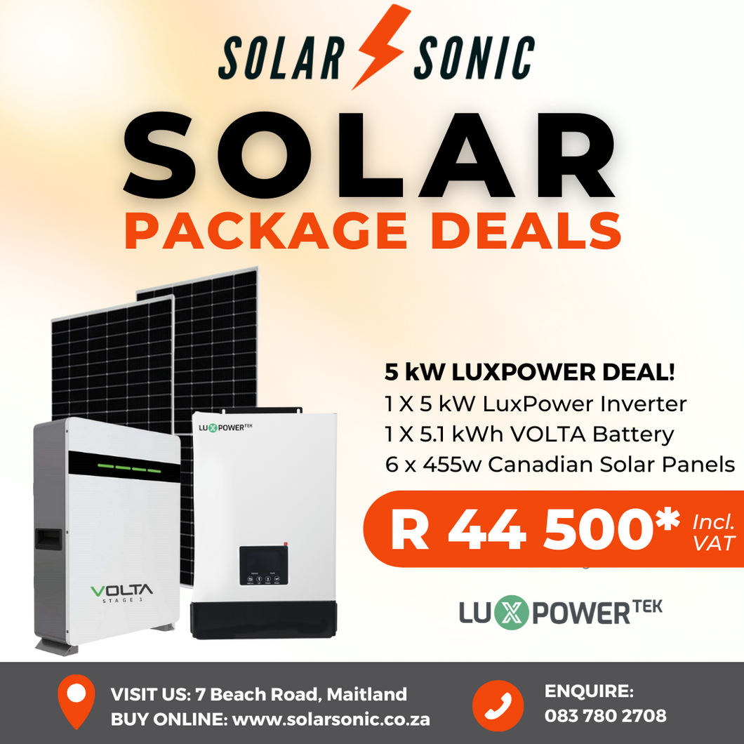 5 kW LUX Power Solar Package Deal