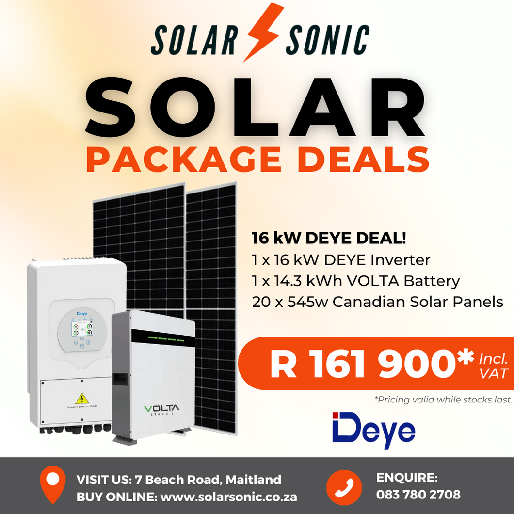 16 kW Deye Solar Package Deal