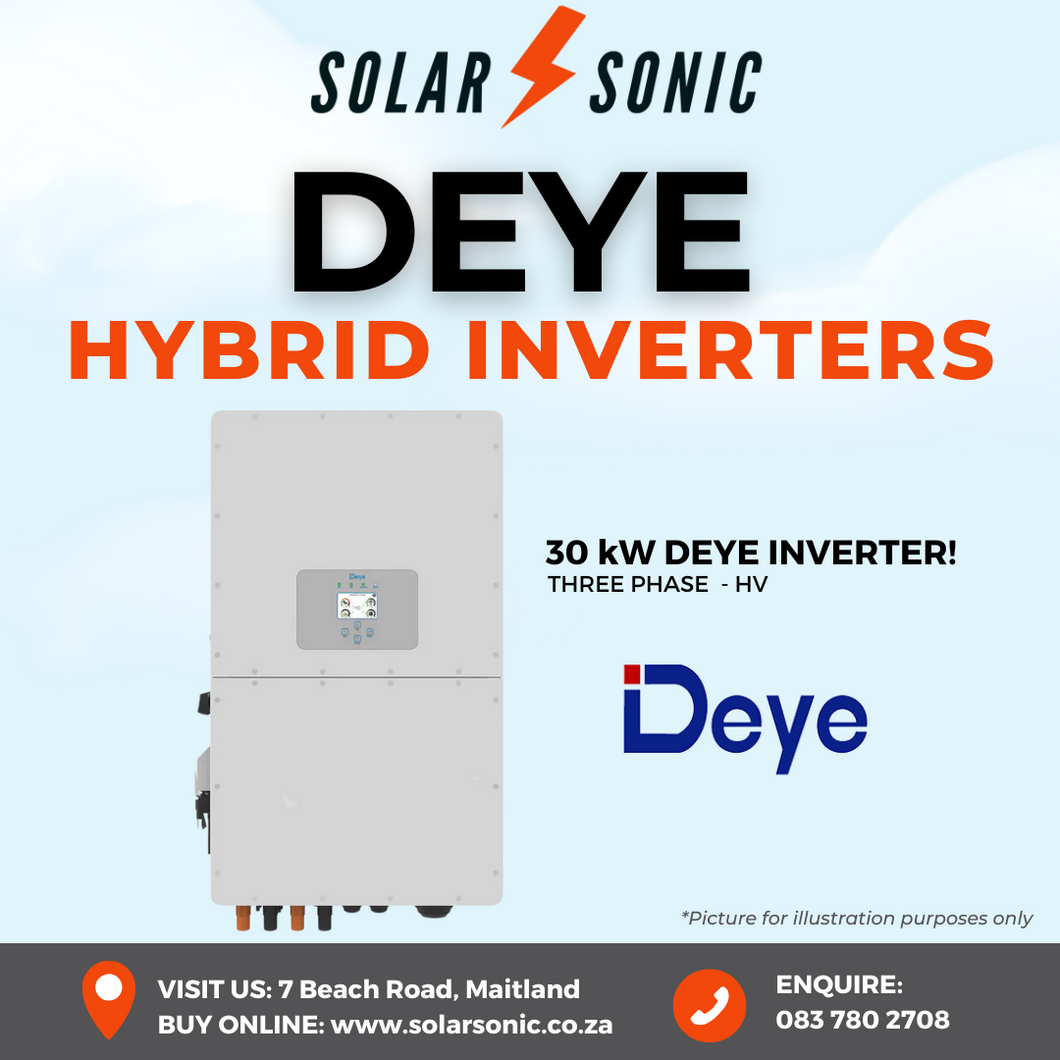 Deye 30 kW HV Three Phase Hybrid Inverter