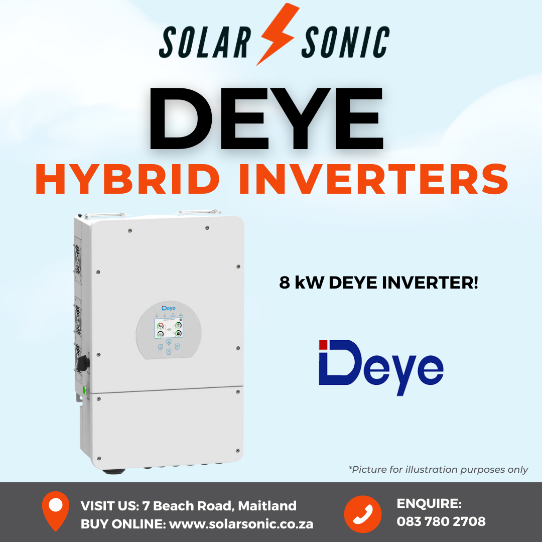 Deye 8 kW Single Phase Hybrid Inverter – Solar Sonic (PTY) LTD
