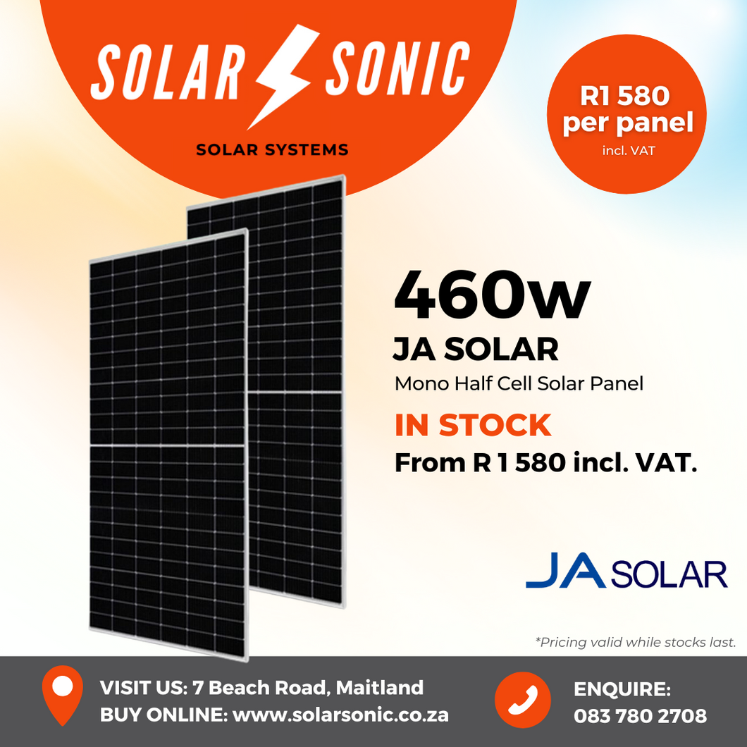 460w JA SOLAR - Mono Solar Panels