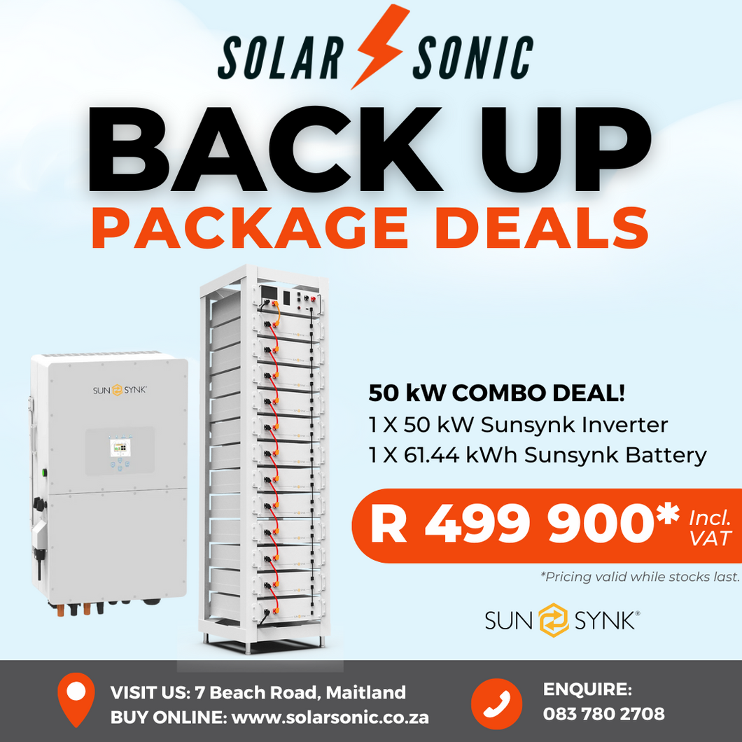 50 kW Sunsynk Package Deal