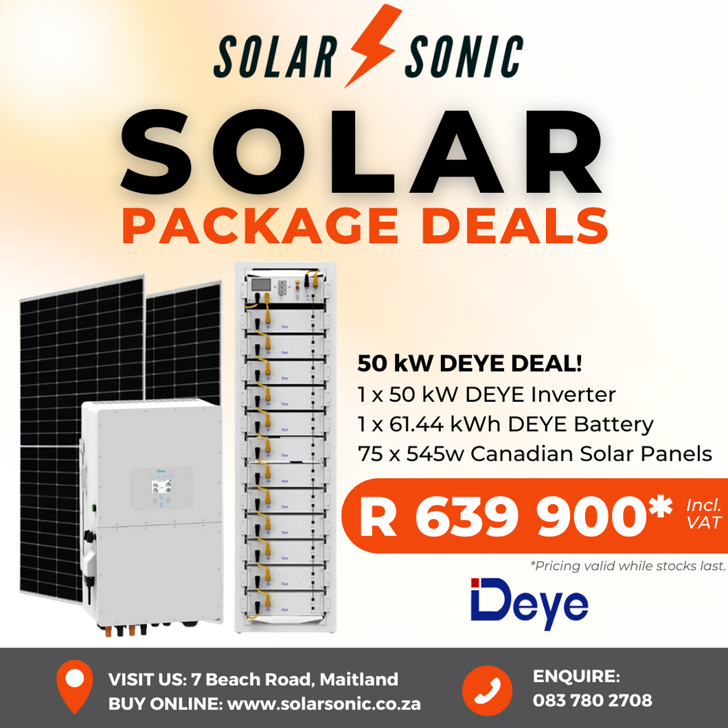 50 kW Deye Solar Package Deal